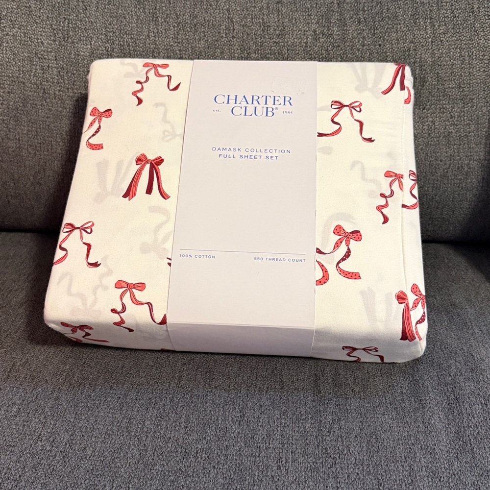 Red Bow sheet set